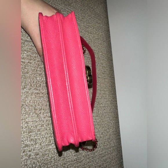 Chanel Thread Around Square Quilted Grained Calfskin Leather Crossbody Bag - Picture 5 of 11